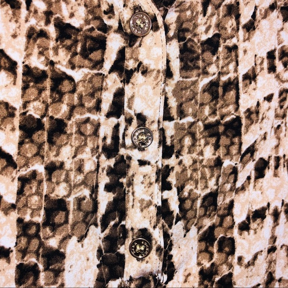 DANA BUCHMAN/ ANIMAL PRINT TUNIC - Picture 4 of 4